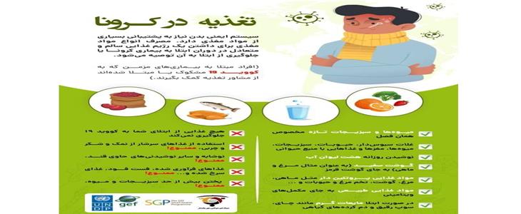 توصيه هاي تغذيه ايي در ايام کرونا